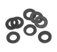 PATIKIL Arandela Plana de Goma M5, Paquete de 8 Unidades 5mm ID 12mm OD 2mm de Grosor Junta Espaciadora de Sellado para Grifo, Tubo de Agua, Sujetador de Manguera, Perno, Negro