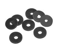 PATIKIL Arandela Plana de Goma M5, Paquete de 8 Unidades 5mm ID 18mm OD 2mm de Grosor Junta Espaciadora de Sellado para Grifo, Tubo de Agua, Manguera, Perno de Fijación, Negro