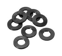 PATIKIL Arandela Plana de Goma M6, Paquete de 8 Unidades 6mm ID 16mm OD 1.5mm de Grosor Junta Espaciadora de Sellado para Grifo, Tubo de Agua, Perno de Fijación, Negro