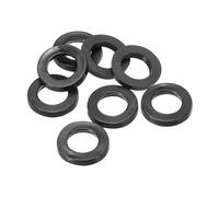 PATIKIL Arandela Plana de Goma M7, 8 Pcs, 7 mm de Diámetro Interior, 12 mm de Diámetro Exterior, 3 mm de Grosor, Junta Espaciadora de Sellado para Grifo, Tubería de Agua, Perno, Negro
