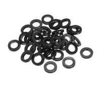 PATIKIL Arandela Plana de Goma M7, Paquete de 120 Unidades 7mm ID 12mm OD 3mm de Grosor Junta Espaciadora de Sellado para Grifo Tubería Manguera de Agua Perno de Fijación, Negro