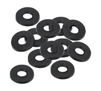PATIKIL Arandela Plana de Goma M8, Paquete de 12 Unidades 8mm ID 21mm OD 2mm de Grosor Junta Espaciadora de Sellado para Grifo Tubo Manguera de Agua Perno de Fijación, Negro