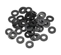 PATIKIL Arandela Plana de Goma M8, Paquete de 40 Unidades 8mm ID 16mm OD 2mm de Grosor Junta Espaciadora de Sellado para Grifo, Tubo de Agua, Manguera, Perno de Fijación, Negro