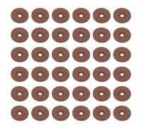 PATIKIL Arandelas Cuero 150pcs Arandelas Para Mango Cuero Almohadilla Espaciadora Redonda 1.5 Mm Grosor Para Mango Cuchillo Martillo Hacha distintivo Artesanías 10mm Marrón Rojizo
