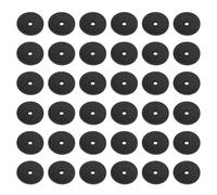 PATIKIL Arandelas De Cuero, 150pcs Arandelas De Cuero Para Mango Espaciador Almohadilla 1.5 mm De Grosor Redondas Para Mango De Cuchillo Martillo Hacha distintivo 14mm, Negro