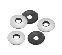 PATIKIL Arandelas de Sellado de EPDM de 6.3x19mm 80 Piezas Arandelas de Sellado de Neopreno de Acero Inoxidable 201 para Suministro de Pernos Marinos (#14x1/4")