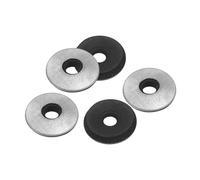 PATIKIL Arandelas de Sellado EPDM Galvanizadas de 4.2x12 mm 300 Piezas Respaldo de Goma de Neopreno para Tornillos En Maquinaria Industrial Techos de Barcos (#8)