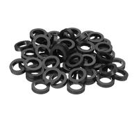 PATIKIL Arandelas Espaciadoras Redondas M12 de Toma Eléctrica ABS, 60 Piezas 12.2mm ID, 18mm OD, 4mm de Longitud sin Rosca, Espaciadores de Interruptores y Enchufes Para Tornillos M12