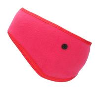 PATIKIL Banda Para Orejas Polar, Banda Elástica Para Calentar Orejas En Invierno Esencial Para Correr Caminar Hacer Esquí Ciclismo, Rojo Rosa