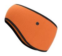 PATIKIL Banda Para Orejas Polar, Banda Elástica Para Orejas De Invierno Para Correr Cinta De Sudoración Al Aire Libre Esencial Con Botones Para Trotar Caminar Esquiar Ciclismo, Naranja