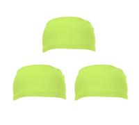 PATIKIL Bandas Deportivas Para Hombre 7" x 4", 3 Pcs Bandas Para Sudor Para Mujer Entrenamiento Baloncesto Yoga Gimnasio, Verde Fluorescente