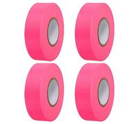 PATIKIL Banderola Cinta 1"x147', 4 Paquete PVC No Adhesivo Neón Marcaje Cinta para Arbol Estudio Límites Exterior Sendero, Rosa