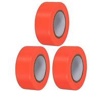 PATIKIL Banderola Cinta 1"x98', Paquete 3 PVC No Adhesivo Neón Marcaje Cinta para Arbol Estudio Límites Exterior Sendero, Orange