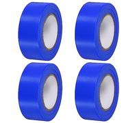 PATIKIL Banderola Cinta 1"x98', Paquete 4 PVC No Adhesivo Neón Marcaje Cinta para Árbol Encuesta Límites Aire Libre Sendero, Azul