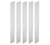 PATIKIL Barra Plana de Acero 1095, 5pcs, 305x38x3mm(L*An*G) Material para Fabricación de Cuchillos para Bricolaje en Blanco Hoja Metal, Profesional y Aficionado Uso, Plateado
