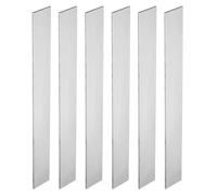 PATIKIL Barra Plana de Acero 1095, 6pcs, 305x38x4mm(L*An*G) Material para Fabricación de Cuchillos para Bricolaje en Blanco Hoja Metal, Profesional y Aficionado Uso, Plateado