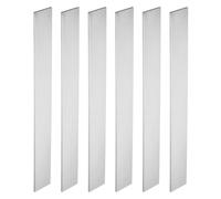 PATIKIL Barra Plana de Acero 15N20, 6pcs, 305x38x3mm(L*An*G) Material para Fabricación de Cuchillos para Bricolaje en Blanco Hoja Metal, Profesional y Aficionado Uso, Plateado