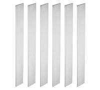 PATIKIL Barra Plana de Acero 80CRV2, 6pcs, 305x38x3mm(L*An*G) Material para Fabricación de Cuchillos para Bricolaje en Blanco Hoja Metal, Profesional y Aficionado Uso, Plateado