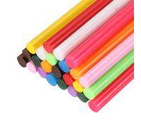 PATIKIL Barras de Silicona Caliente para Pistola, 24 Pcs Barras Adhesivas de Colores para Proyectos DIY Manualidades Decoración Reparaciones del Hogar, 12 Colores (7mm x 200mm)