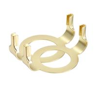 PATIKIL Base de Sillín de Arpa E26 1-7/16" (36mm) Dorado 2 Piezas | Antideslizante, Adaptador de Collar UNO de Repuesto, de Acero, Accesorios de Pantalla para Portalámparas Roscado E26