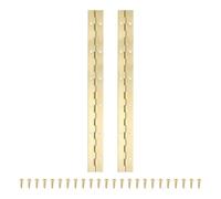 PATIKIL Bisagra De Piano De 12x1.2 Pulgadas, 2 Pcs Bisagra Continua De Acero Inoxidable 304 Con Agujeros Para Puerta De Piano Caja De Almacenamiento De Madera Gabinete Barco, Dorado