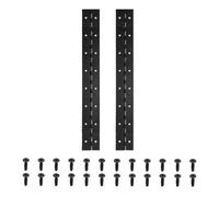 PATIKIL Bisagra De Piano De 16x2 Pulgadas, Paquete De 2 Bisagras Continuas De Acero Inoxidable 304 Con Agujeros Para Puerta De Piano Caja De Almacenamiento De Madera Gabinete Barco, Negro