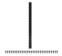 PATIKIL Bisagra De Piano De 35x2 Pulgadas, 1 Paquete De Bisagra Continua De Acero Inoxidable 304 Con Agujeros Para Puerta De Piano Caja De Almacenamiento De Madera Gabinete Barco, Negro