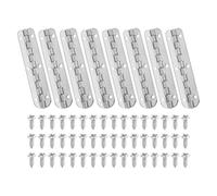 PATIKIL Bisagra de Piano Pequeña 2.6" x 0.6", Paquete de 8 Bisagras Mini de 90 Grados para Cajas de Joyería con Tornillos para Cajas de Madera de Joyería, Color Plata