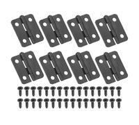 PATIKIL Bisagras Pequeñas de 3/4 de Pulgada, Paquete de 8 Bisagras Mini para Cajas de Joyería con Tornillos para Joyeros, Cajas de Madera, Cajones de Armarios y Puertas de Rejas, Negro