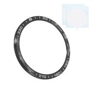 PATIKIL Bisel de reloj de 47 mm, anillo de bisel de reloj de acero inoxidable adhesivo antiarañazos, cubierta protectora para reloj de pulsera Garmin para Fenix 8X Solar, negro/blanco