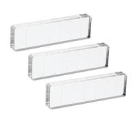 PATIKIL Bloque de Estampado de Acrílico, Juego de 3 Bloques de Estampado en Forma Rectangular con Líneas de Cuadrícula, Bloques Decorativos para Scrapbooking, 2.8x0.8"
