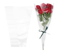 PATIKIL Bolsa Para Envolver Flores, Papel Kraft Paquete De 50, Fundas Para Ramo De Flores Blancas Para Boda Cumpleaños Graduación Aniversario Arreglo Regalo, 17.3x11x3.5"