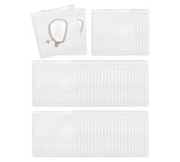 PATIKIL Bolsas de Joyería de Pvc, 50Pcs 4.3" x 4.3" Bolsas Transparentes con Cremallera Anti Oxidación Auto Sellantes para Almacenamiento de Pendientes, Collares, Pulseras