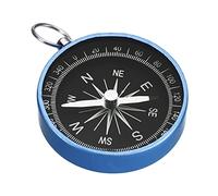 PATIKIL Bolsillo Brújula, Supervivencia Deportes Navegación Brújula con Llavero Anillo para Aire Libre Camping Senderismo, Azul
