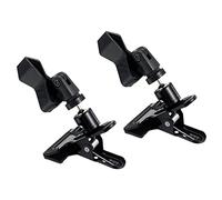 PATIKIL Bordado Aro Soporte Clip, 360° Giro Ajustable Mesa Abrazadera, 2 Paquete Metal Cruz Puntada Clip Apertura Hasta a 1,57 Pulgadas para Aguja Costura