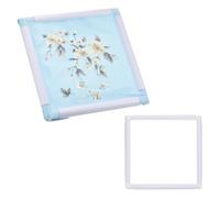 PATIKIL Bordado Aros Universal Clip Bordado Aro Marco Reutilizable Cuadrado Rectángulo Plástico Clip Marco Bordado Aro para Arte Artesanía Costura y Han