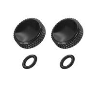 PATIKIL Botón Obturador Cámara, 2 Piezas 12mm Superficie Cóncava Botones Obturador Cobre Puro para Nikon para Fujifilm para Leica DSLR/SLR, Negro Mate