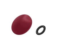 PATIKIL Botón Obturador Cámara, Botón Obturador Superficie Convexa 10mm Botones Cámara Cobre Puro para Nikon para Fujifilm para Leica DSLR/SLR, Rojo Oscuro