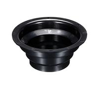 PATIKIL Brida de conector de conducto de cono de 4 a 6 pulgadas, adaptador de tubo de ventilación de aire para sistema de ventilación de calefacción y refrigeración, color negro