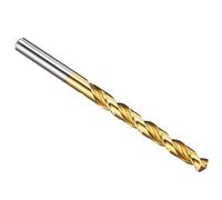 PATIKIL Brocas de 6.4 mm, Acero de Alta Velocidad M42 con 8% Cobalto, Vástago Recto Jobber 135°, Recubierta de Nitruro de Titanio (TiN) para Metal Duro y Acero Inoxidable - 1 Unidad