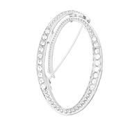 PATIKIL Broche De Letra, Inicial Letra O Broches De Cristal Alfabeto A-Z Pin De Solapa Para Mujeres Joyería Regalo Traje Ropa Sombrero Vestido Abrigo Artesanía, Ton Plateado