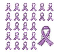 PATIKIL Broches De Cinta Morados 25 Pcs Alfileres De Conciencia Con Cierre Seguro De Esmalte Para Eventos De Recaudación De Fondos De Caridad Pública