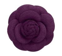 PATIKIL Broches de Flores de Camelia Broches de Tela Vintage Hechos a Mano para Mujeres Adornos Florales para Sombreros Vestidos Camisas Corbatas Corsé Morado
