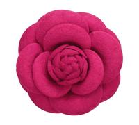 PATIKIL Broches de Flores de Camelia Broches de Tela Vintage Hechos a Mano para Mujeres Adornos Florales para Sombreros Vestidos Camisas Corbatas Ramillete Rojo Ciruela