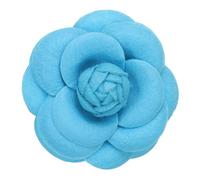 PATIKIL Broches de Flores de Camelia Broches de Tela Vintage Hechos a Mano para Mujeres Adornos Florales para Sombreros Vestidos Camisas Corbatas Azul