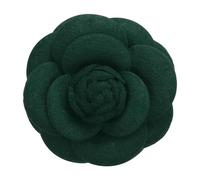 PATIKIL Broches de Flores de Camelia Broches de Tela Vintage Hechos a Mano para Mujeres Adornos Florales para Sombreros Vestidos Camisas Corbatas Ramillete Color Verde Oscuro