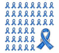 PATIKIL Broches De Listón Azul 50 Pcs Alfileres De Conciencia Con Cierre Seguro Para Solapa Esmaltada Para Eventos De Recaudación De Fondos De Caridad Pública