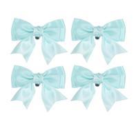 PATIKIL Broches De Zapatos Con Lazo Para Mujer 4 Pcs Lazos Elegantes De Satén Desmontables Para Zapatos Adorno Encantador Hebilla Para Decoración Boda Fiesta Azul