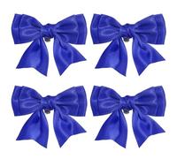 PATIKIL Broches De Zapatos De Lazo Para Mujer 4 Pcs Lazos Elegantes De Satén Desmontables Para Zapatos Adorno Encantador Hebilla Para Decoración Boda Fiesta Azul Oscuro