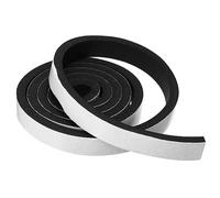PATIKIL Burlete para Puertas, 1 Rollo 25x10mm Espuma Sellar Cinta Adhesivo Aislamiento Tira para Puerta Ventana Aire Acondicionador, Negro(6.56 Pies Longitud)